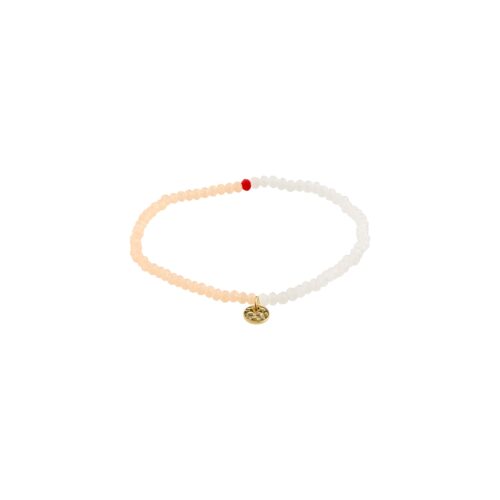 Pilgrim INDIE armbånd rosa, guldbelagt