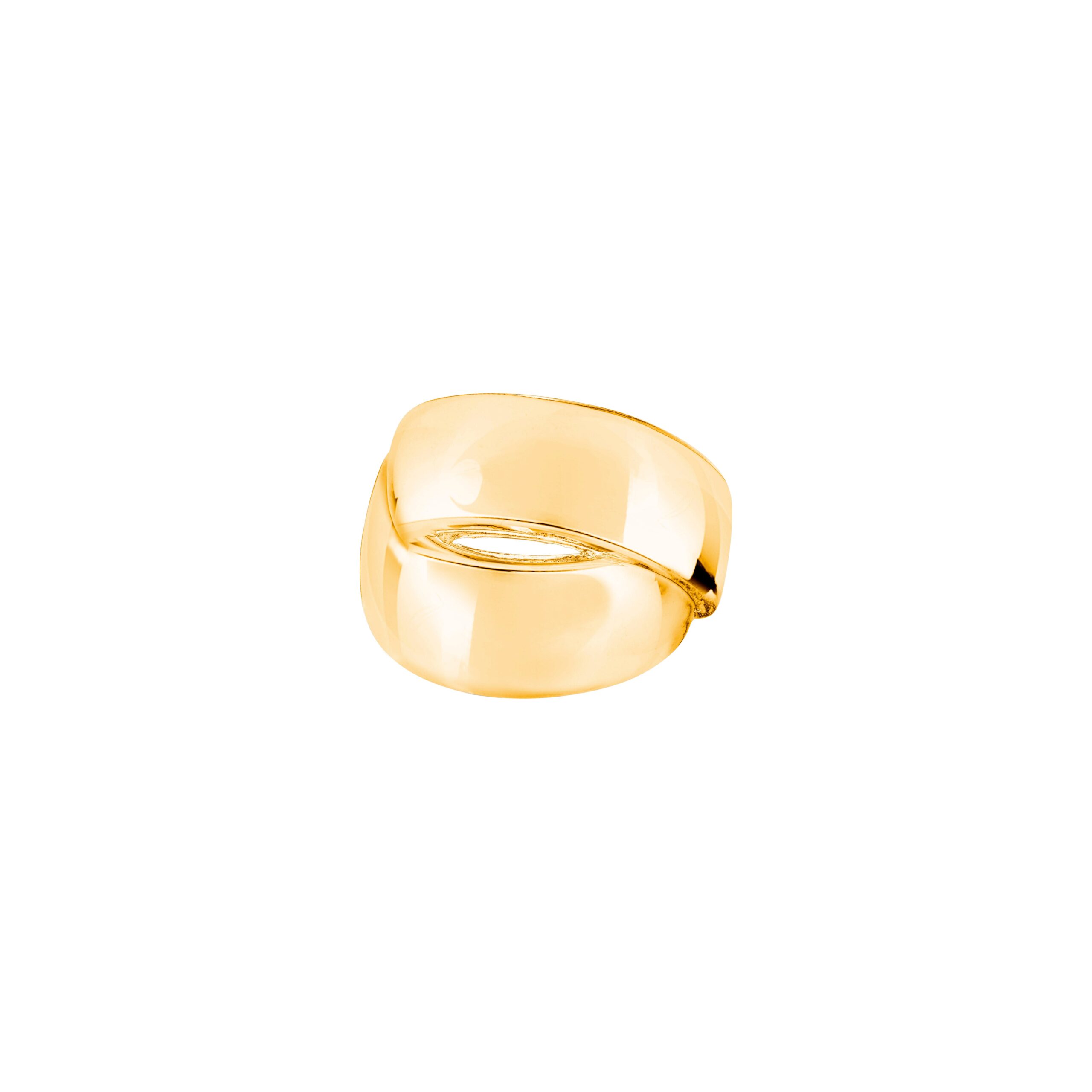 Pilgrim RAVEN chunky ring guldbelagt