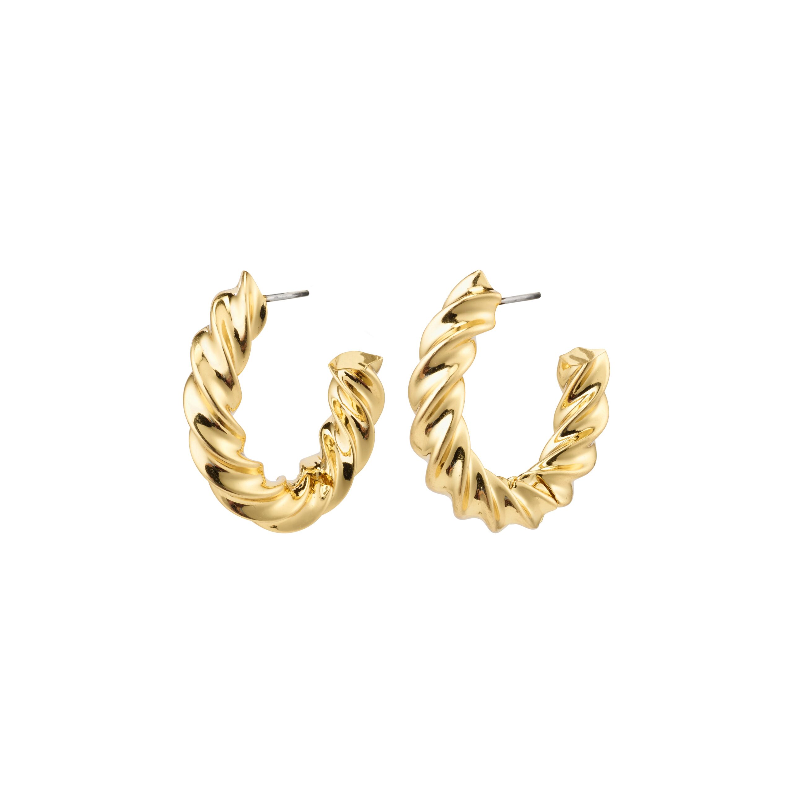 Pilgrim LEILA snoede chunky hoops guldbelagt