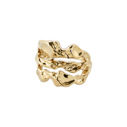 Pilgrim ODILE organisk ring guldbelagt