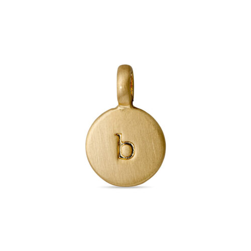 Pilgrim CHARM coin vedhæng B, guldbelagt