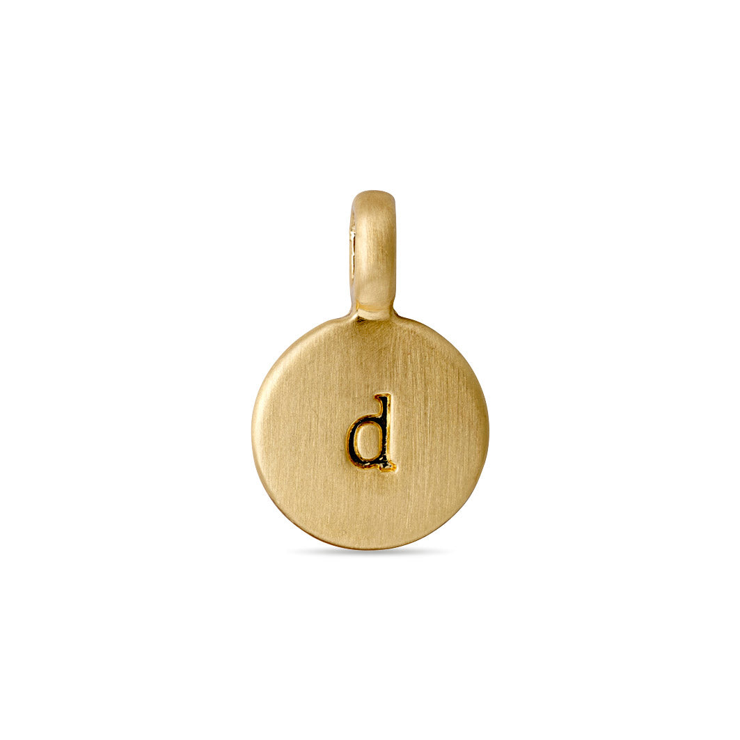 Pilgrim CHARM coin vedhæng D, guldbelagt