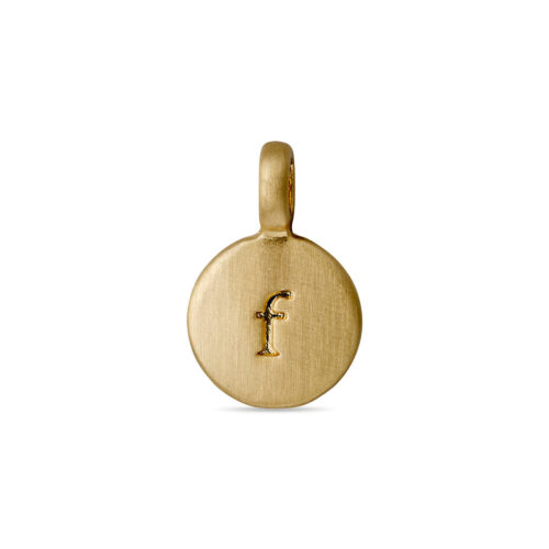 Pilgrim CHARM coin vedhæng F, guldbelagt