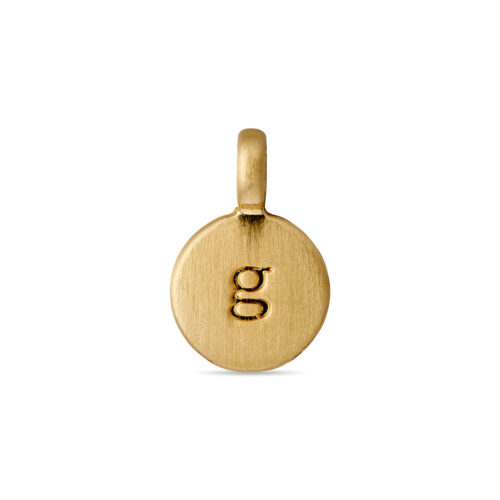 Pilgrim CHARM coin vedhæng G, guldbelagt