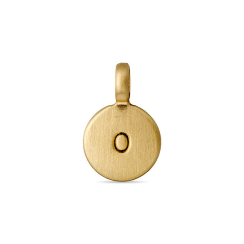 Pilgrim CHARM coin vedhæng O, guldbelagt