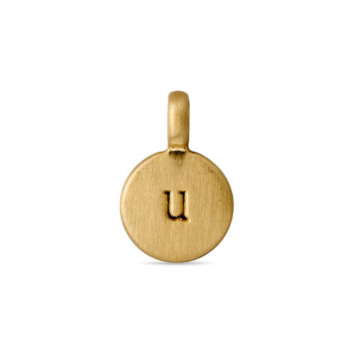 Pilgrim CHARM coin vedhæng U, guldbelagt