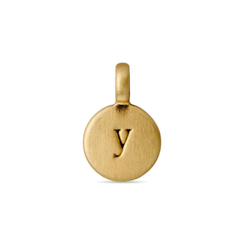 Pilgrim CHARM coin vedhæng Y, guldbelagt