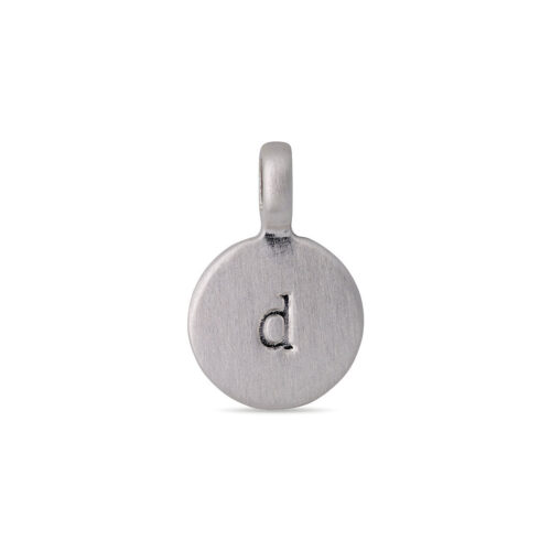 Pilgrim CHARM coin vedhæng D, sølvbelagt