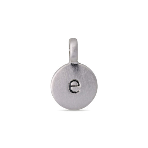 Pilgrim CHARM coin vedhæng E, sølvbelagt