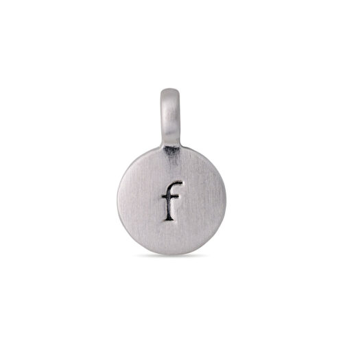 Pilgrim CHARM coin vedhæng F, sølvbelagt