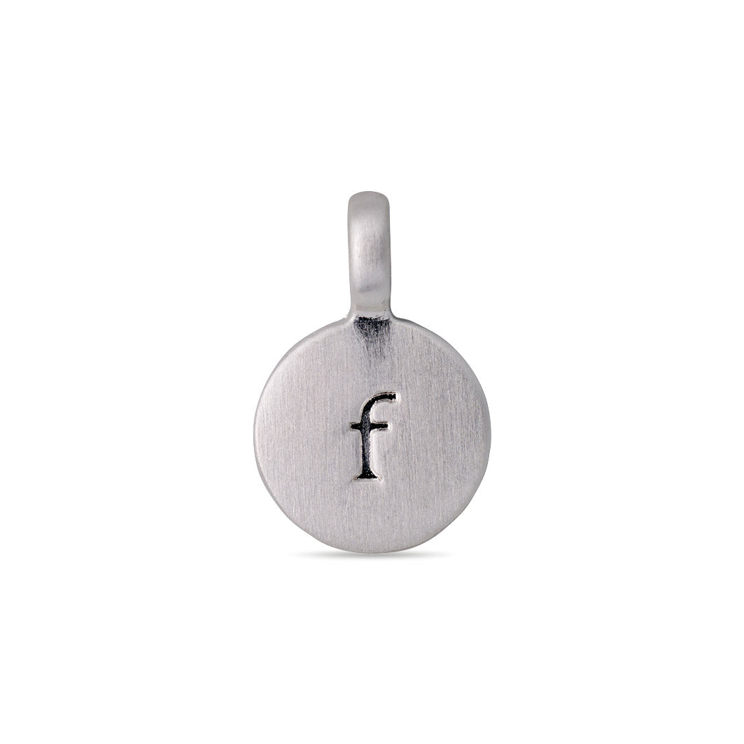 Pilgrim CHARM coin vedhæng F, sølvbelagt