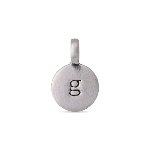 Pilgrim CHARM coin vedhæng G, sølvbelagt