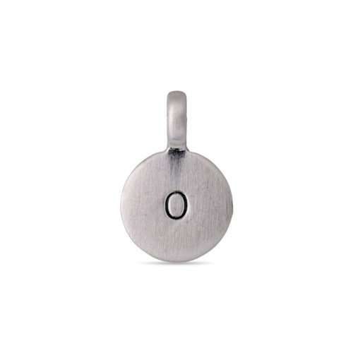 Pilgrim CHARM coin vedhæng O, sølvbelagt