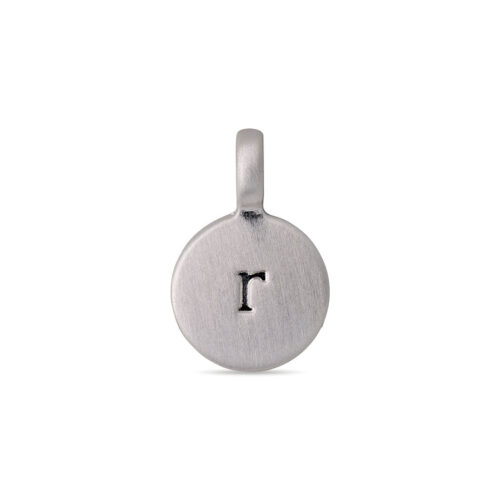 Pilgrim CHARM coin vedhæng R, sølvbelagt