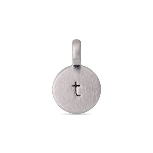 Pilgrim CHARM coin vedhæng T, sølvbelagt