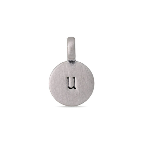 Pilgrim CHARM coin vedhæng U, sølvbelagt
