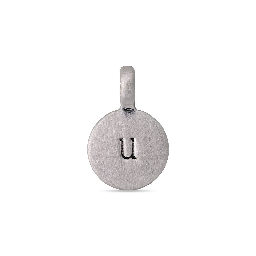 Pilgrim CHARM coin vedhæng U, sølvbelagt