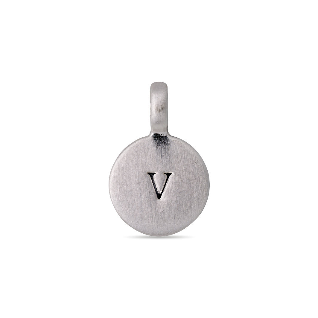 Pilgrim CHARM coin vedhæng V, sølvbelagt