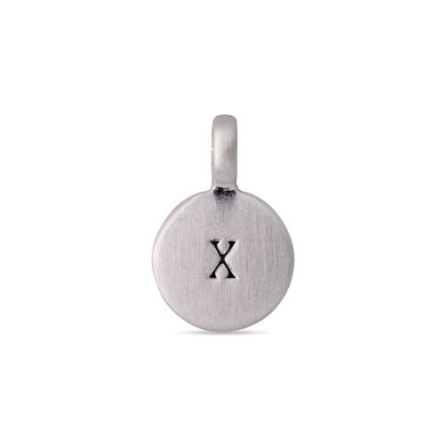Pilgrim CHARM coin vedhæng X, sølvbelagt