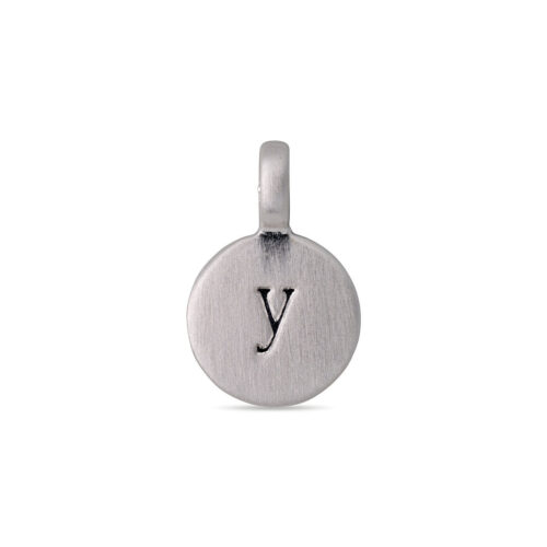 Pilgrim CHARM coin vedhæng Y, sølvbelagt