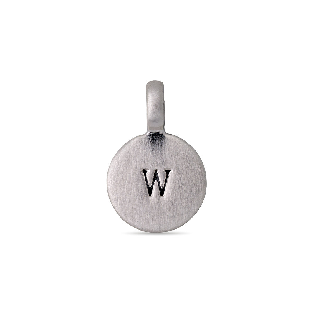 Pilgrim CHARM coin vedhæng W, sølvbelagt