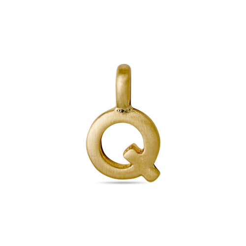 Pilgrim CHARM Q vedhæng, guldbelagt