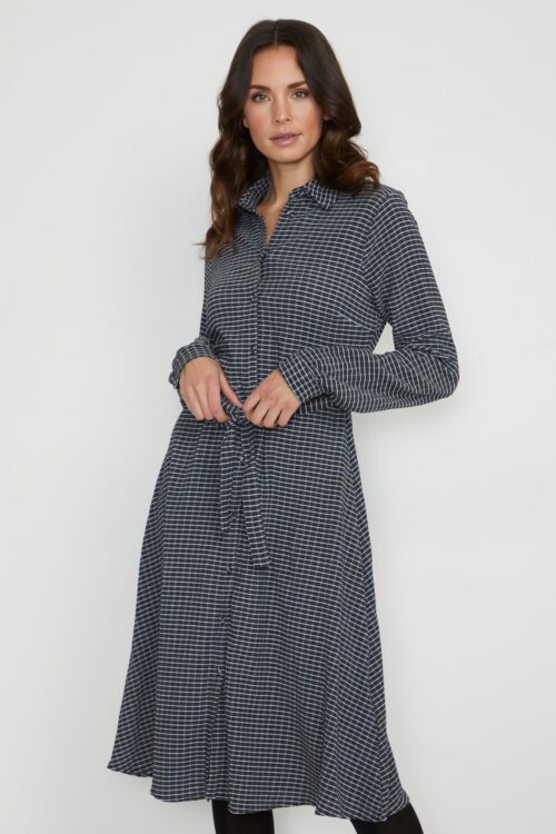 KAFFE KASONJA KJOLE 10551963 102878 (Light Blue/Black, 44)