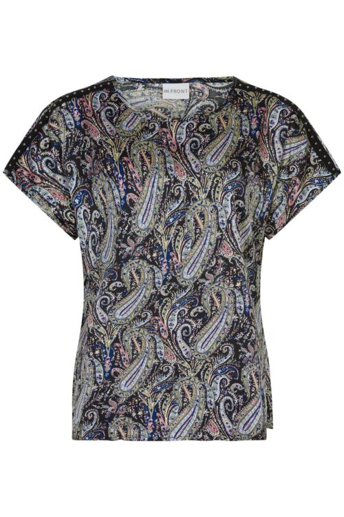 IN FRONT JOLLY BLUSE 14355 999 (Black 999, S)
