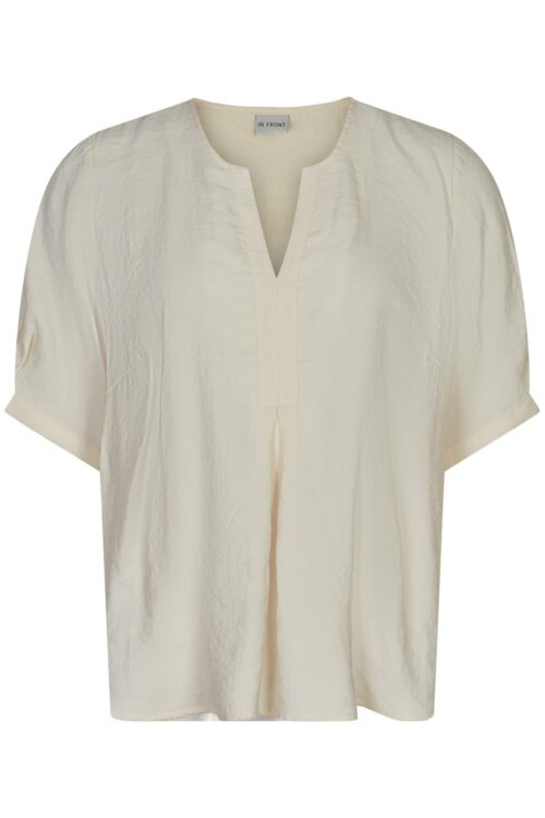 IN FRONT ZOEY BLUSE 14935 003 (Eggshell 003, L)