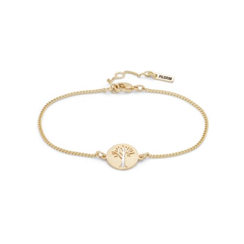 Pilgrim ELIN coin armbånd guldbelagt