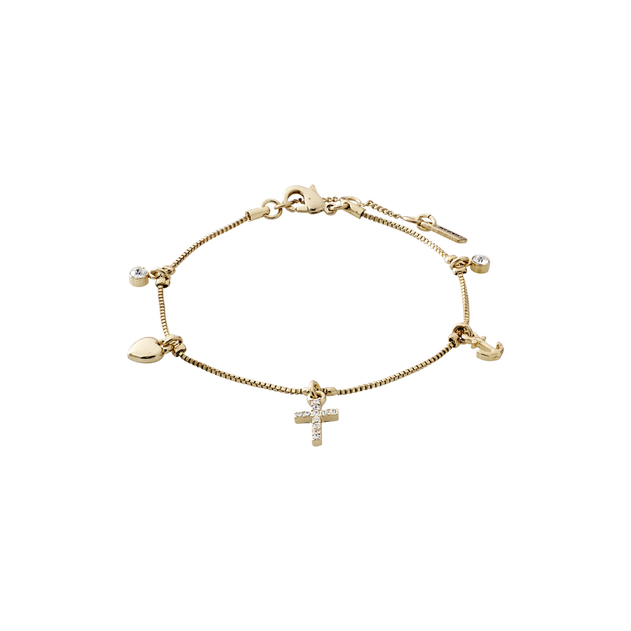 Pilgrim ANET krystal armbånd guldbelagt