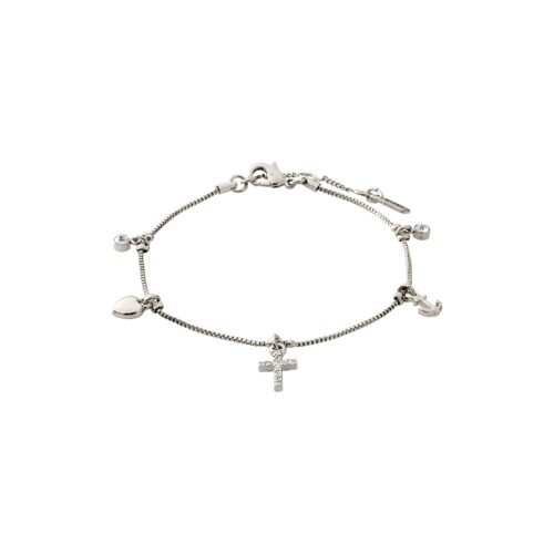 Pilgrim ANET krystal armbånd sølvbelagt
