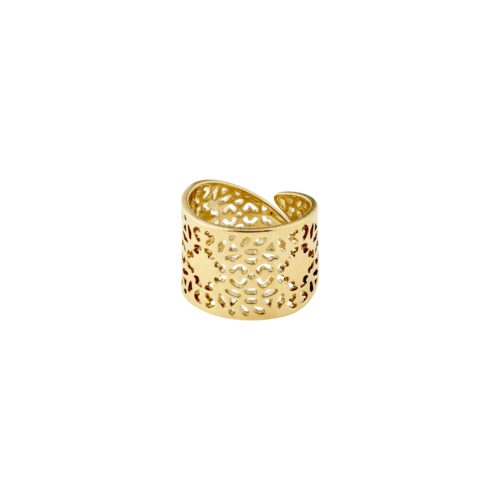 Pilgrim CAROL bred ring guldbelagt