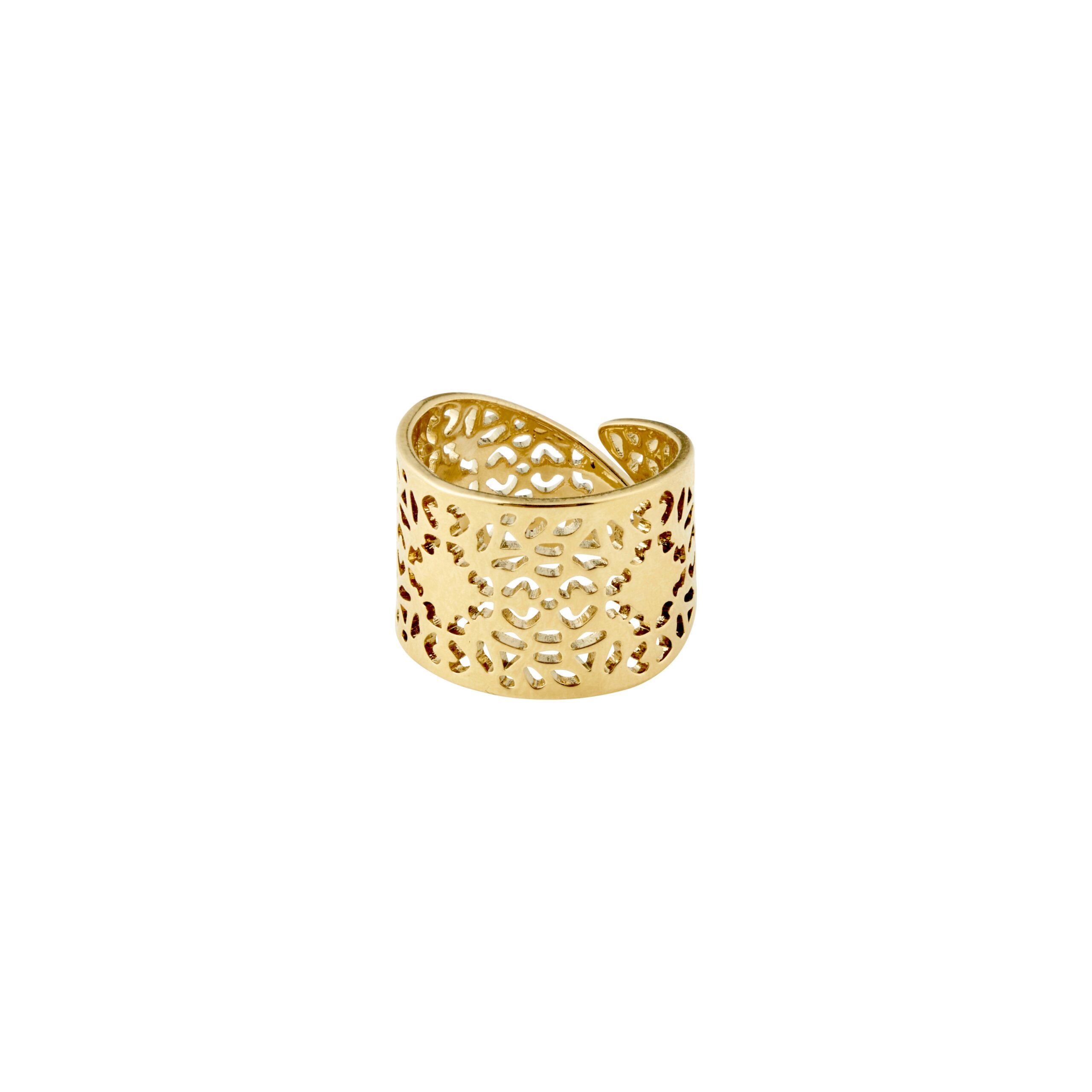 Pilgrim CAROL bred ring guldbelagt