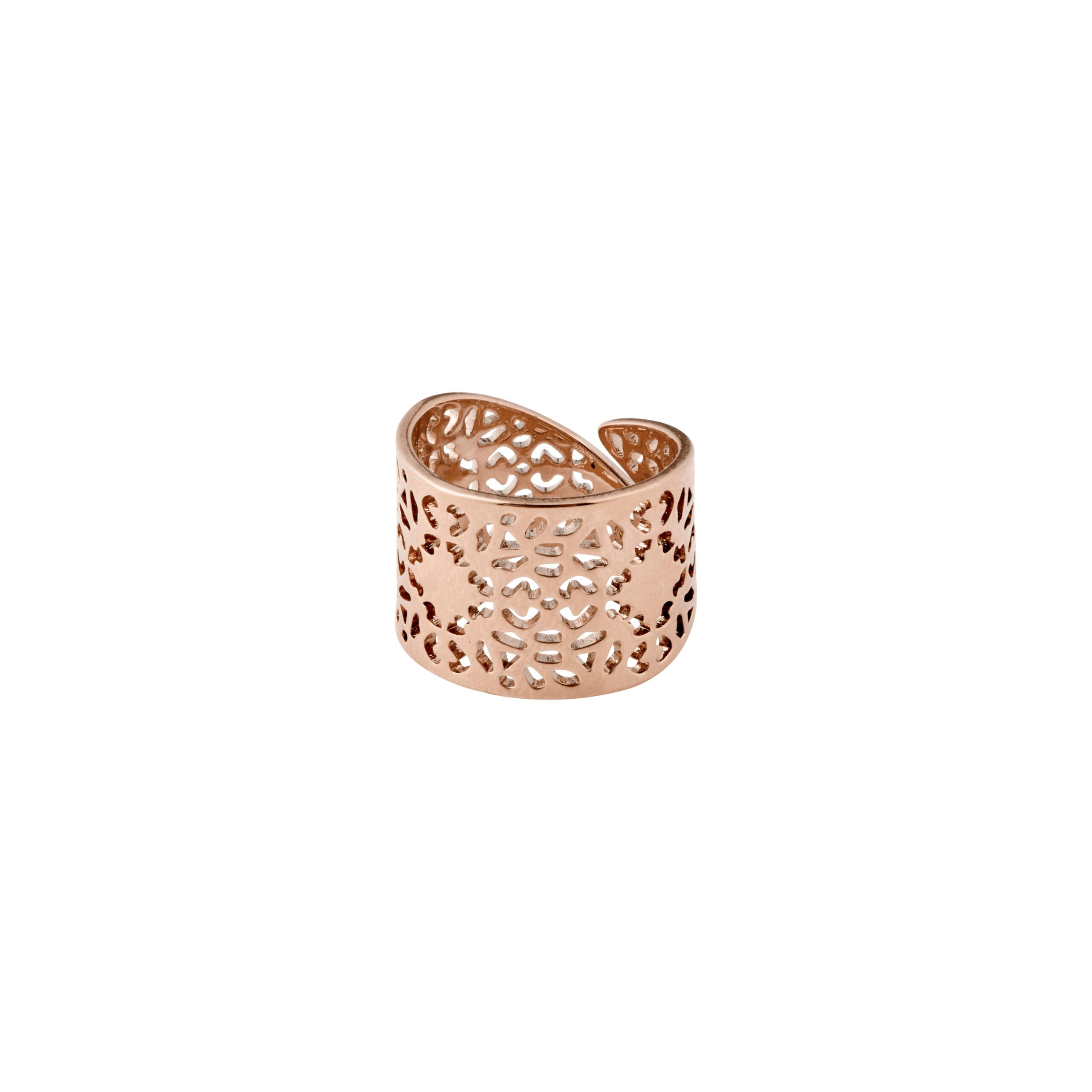 Pilgrim CAROL bred ring rosaguld-belagt