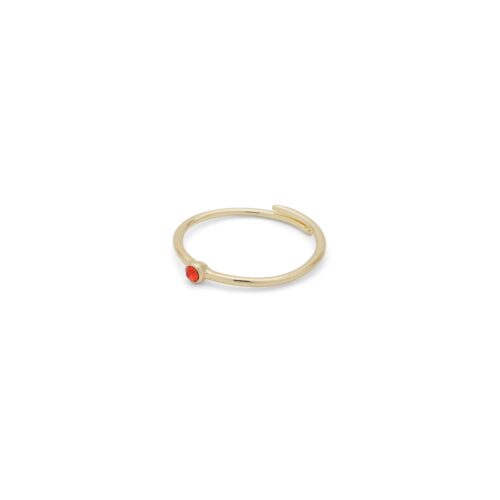 Pilgrim LULU orange krystal stack ring guldbelagt