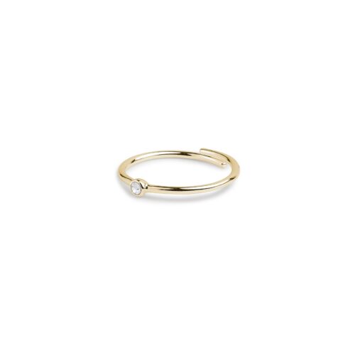 Pilgrim LULU krystal stack ring guldbelagt