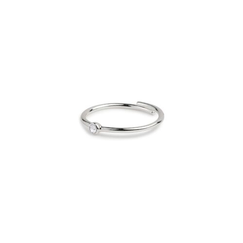 Pilgrim LULU krystal stack ring sølvbelagt