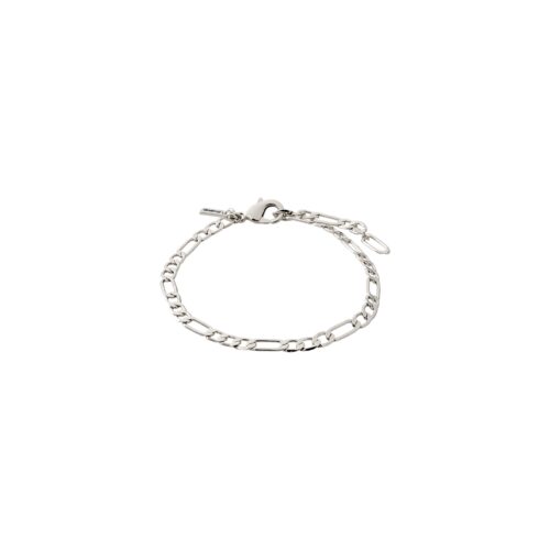 Pilgrim DALE open curb chain armbånd sølvbelagt