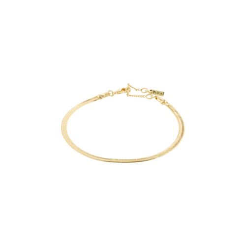 Pilgrim JOANNA flat snake chain armbånd guldbelagt