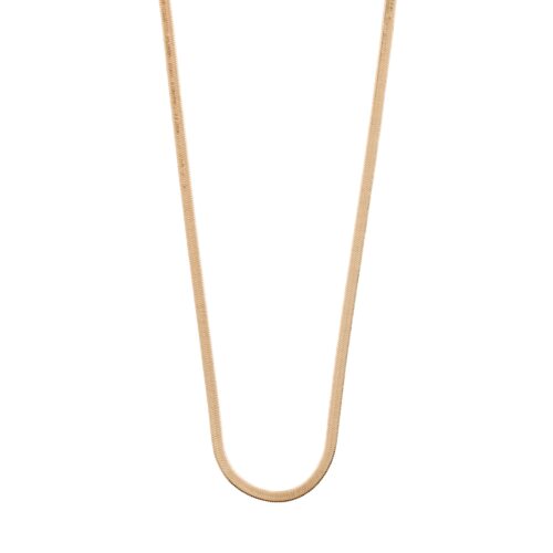 Pilgrim JOANNA flat snake chain halskæde rosaguldbelagt