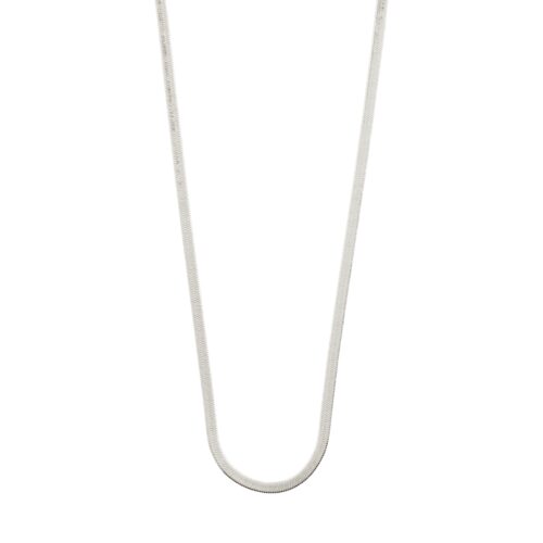 Pilgrim JOANNA flat snake chain halskæde sølvbelagt