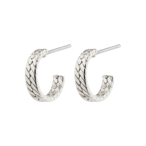 Pilgrim JOANNA snake chain hoop øreringe sølvbelagt