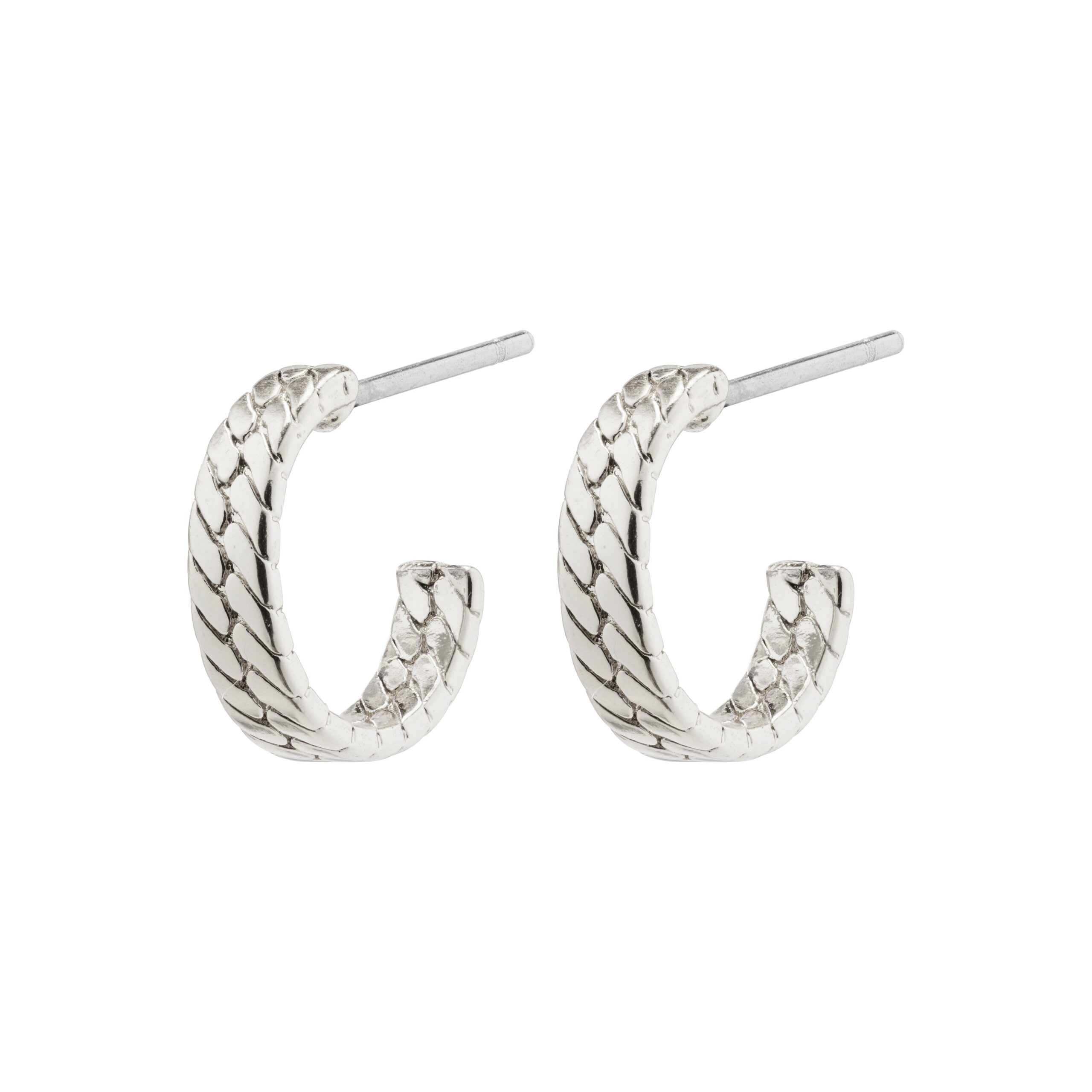 Pilgrim JOANNA snake chain hoop øreringe sølvbelagt