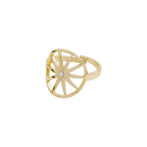 Pilgrim Ring : Kaylee : Guldbelagt : Krystal