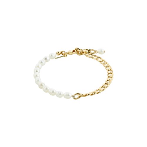 Pilgrim JOLA ferskvandsperle armbånd guldbelagt
