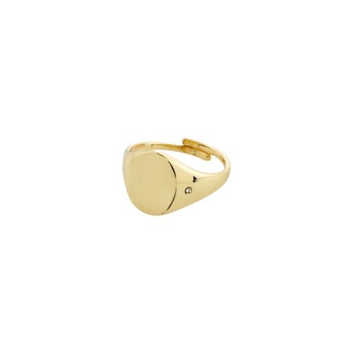 Pilgrim JULIETTA krystal signet ring guldbelagt