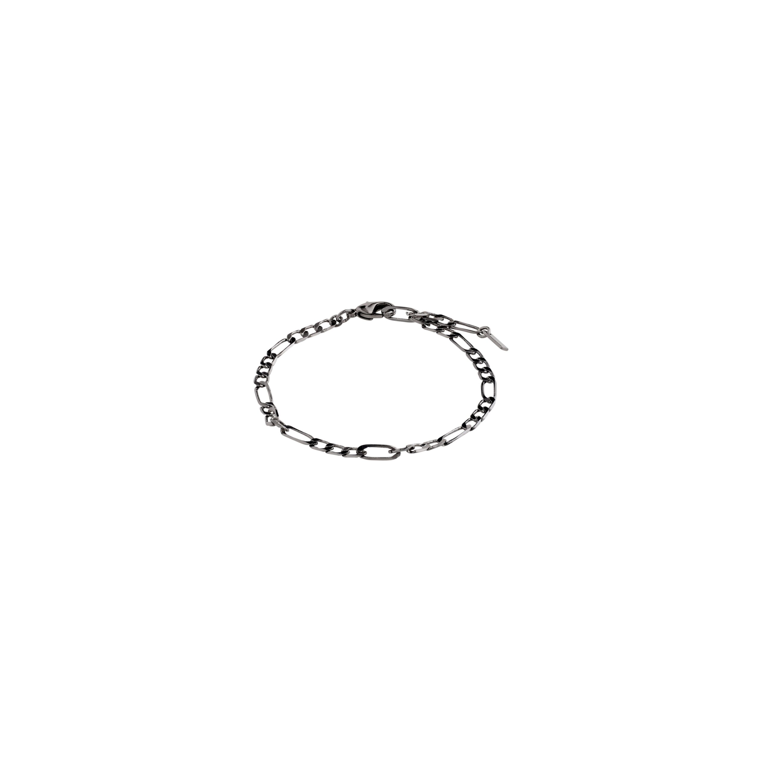 Pilgrim DALE open curb chain armbånd hæmatit-farvet