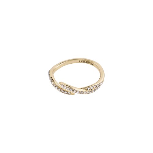 Pilgrim Ring : Katherine : Guldbelagt : Krystal