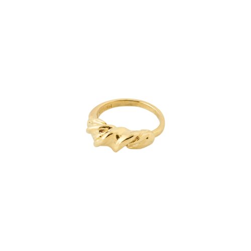 Pilgrim LIZA snoet deco ring guldbelagt